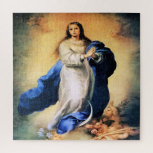 Immaculate Conception Gold Jigsaw Puzzle