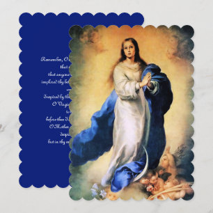 Immaculate Conception Gold with Memorare