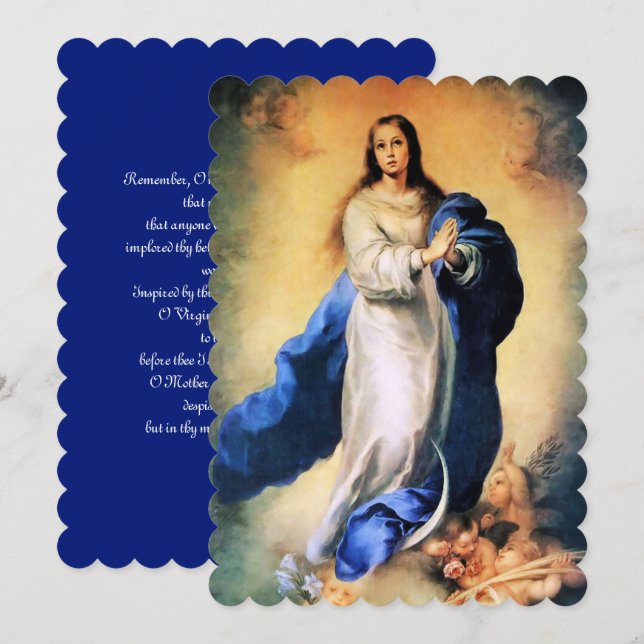 Immaculate Conception Gold with Memorare (Front/Back)