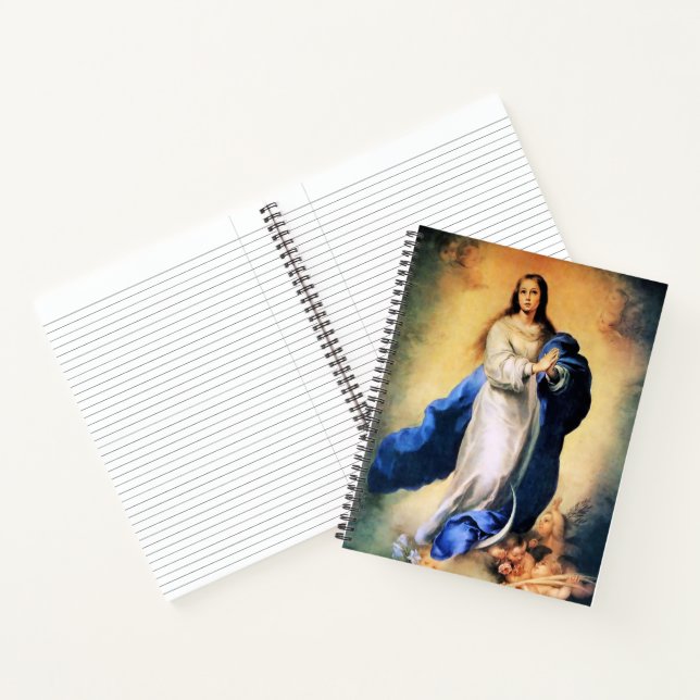 Immaculate Conception Gold with Memorare Notebook (Inside)