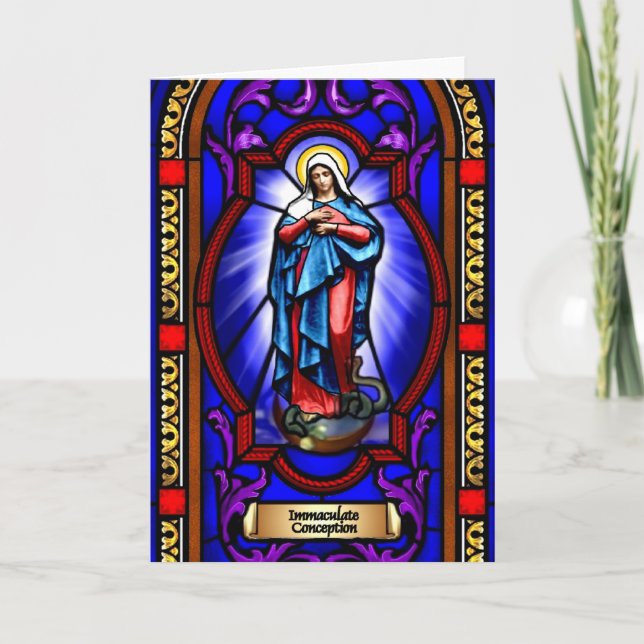 Immaculate Conception greeting card (Front)