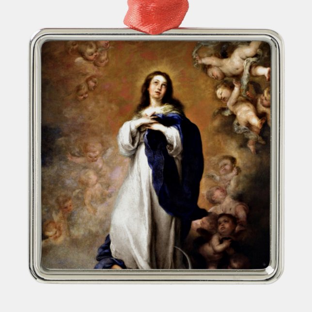 Immaculate Conception Metal Ornament (Front)