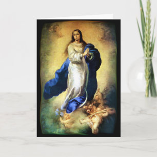 Immaculate Conception of Virgin Mary — Murillo Holiday Card