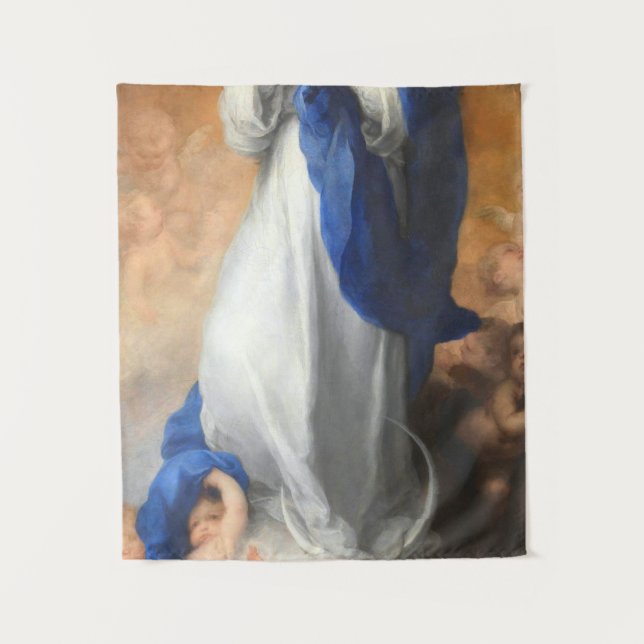 Immaculate Conception Of Virgin Mary Murillo Tapestry (Front)
