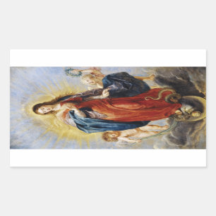 Immaculate Conception Peter Paul Rubens painting Rectangular Sticker