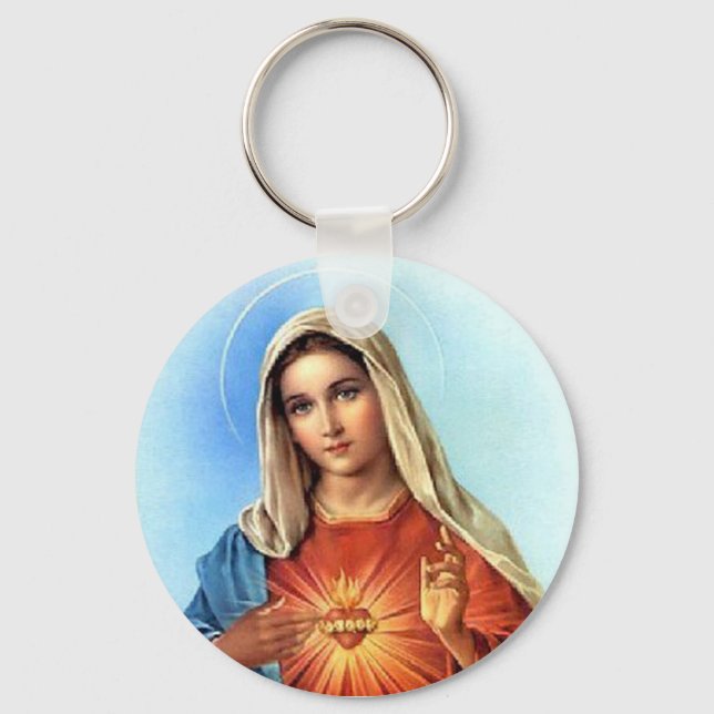Immaculate Heart Mary Key Ring (Front)
