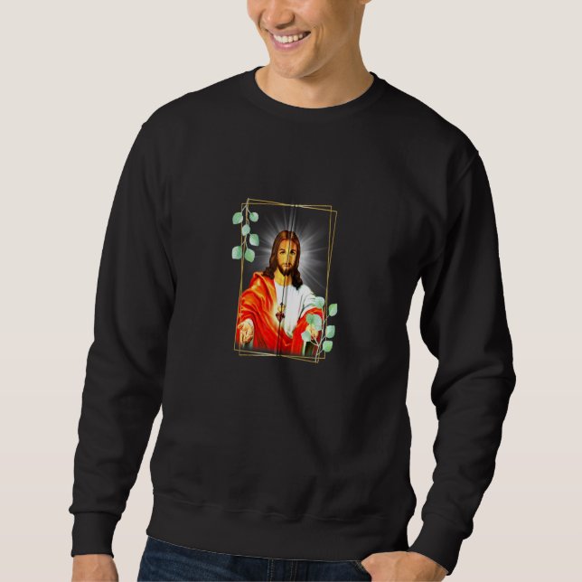 Immaculate Heart Of Jesus Christ Sacred Heart Cath Sweatshirt (Front)