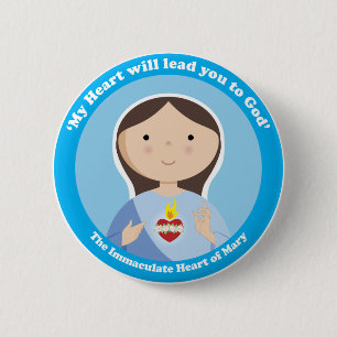 Immaculate Heart of Mary 6 Cm Round Badge
