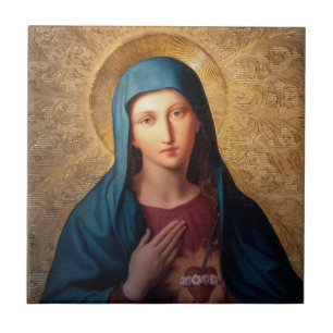 Immaculate Heart of Mary Ceramic Tile