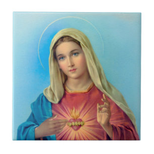Immaculate Heart of Mary Ceramic Tile