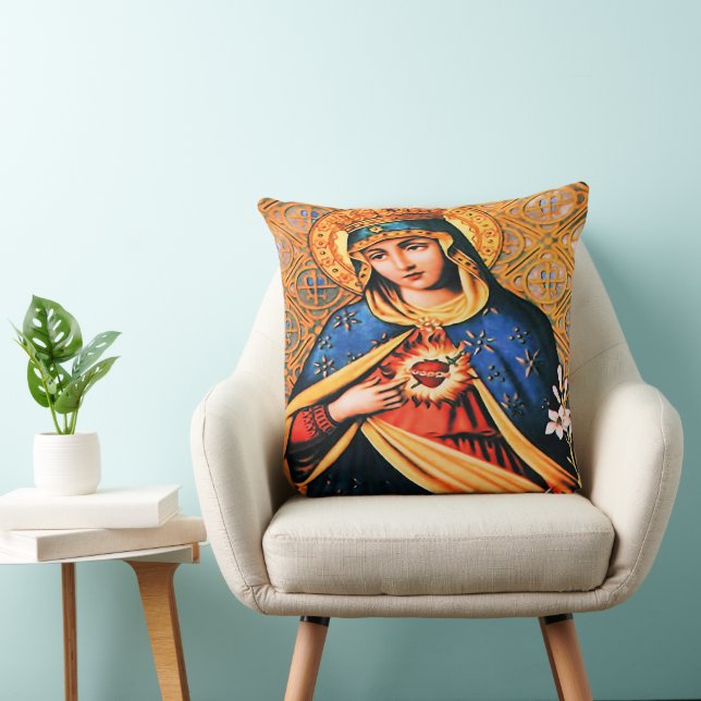Immaculate Heart of Mary Cushion (Chair)