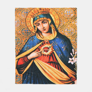 Immaculate Heart of Mary Fleece Blanket