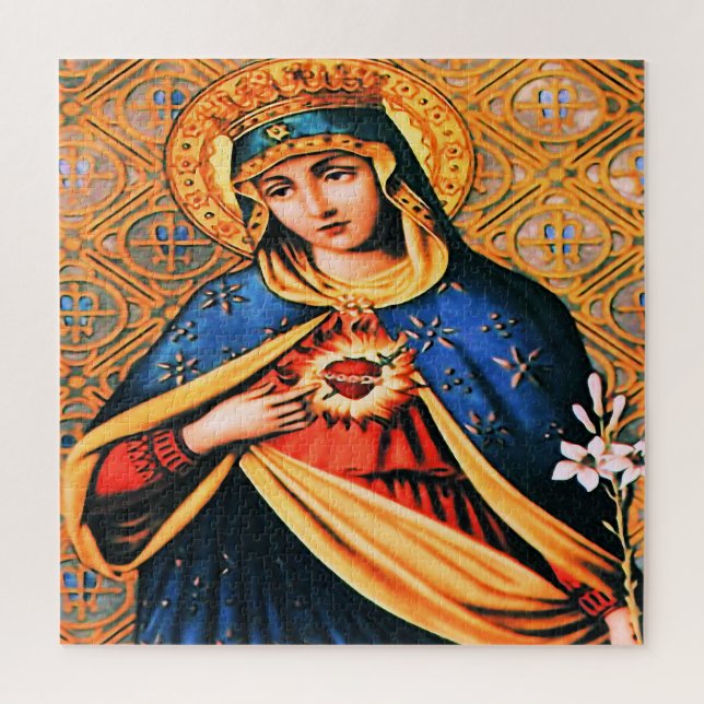 Immaculate Heart of Mary Jigsaw Puzzle (Vertical)