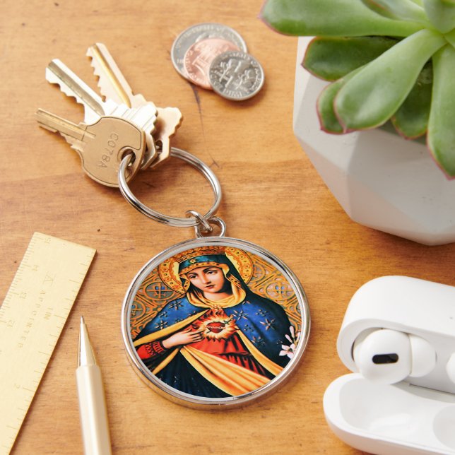 Immaculate Heart of Mary Key Ring (Desk)