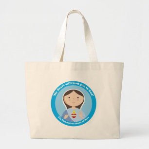 Immaculate Heart of Mary Large Tote Bag