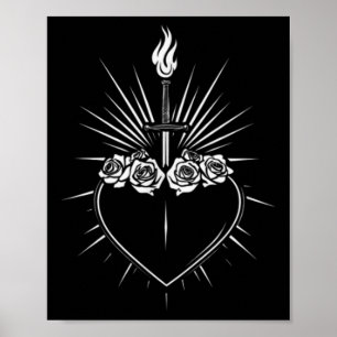 Immaculate Heart Of Mary Men Women Catholic Virgin Poster