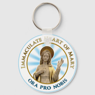 Immaculate Heart of Mary Ora Pro Nobis Key Ring