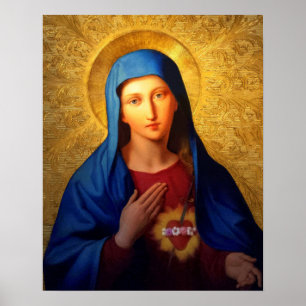 Immaculate Heart of Mary - Our Lady Virgin Poster