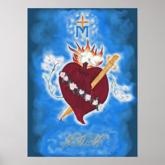 Immaculate Heart of Mary Poster (Front)