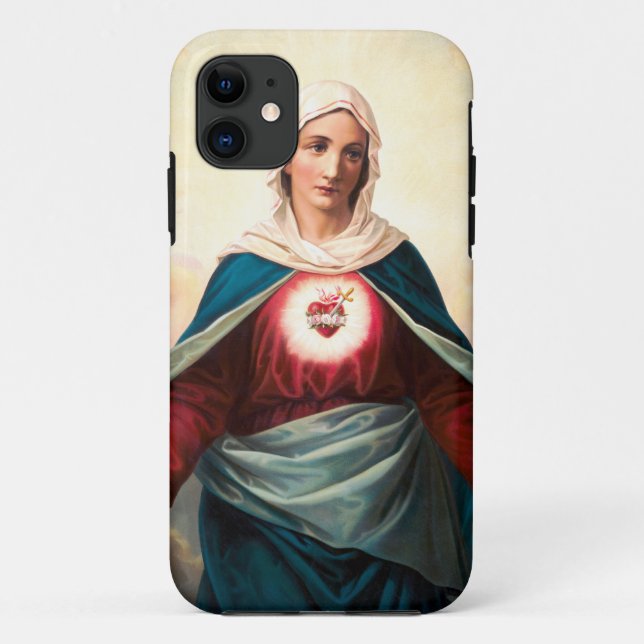 Immaculate Heart Of Mary Sacred Art Case-Mate iPhone Case (Back)