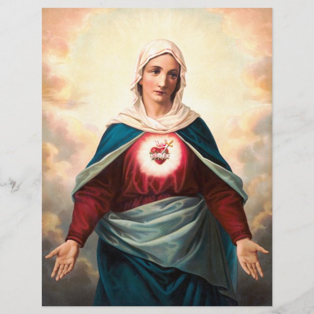 Immaculate Heart Of Mary Sacred Art Flyer (Front)