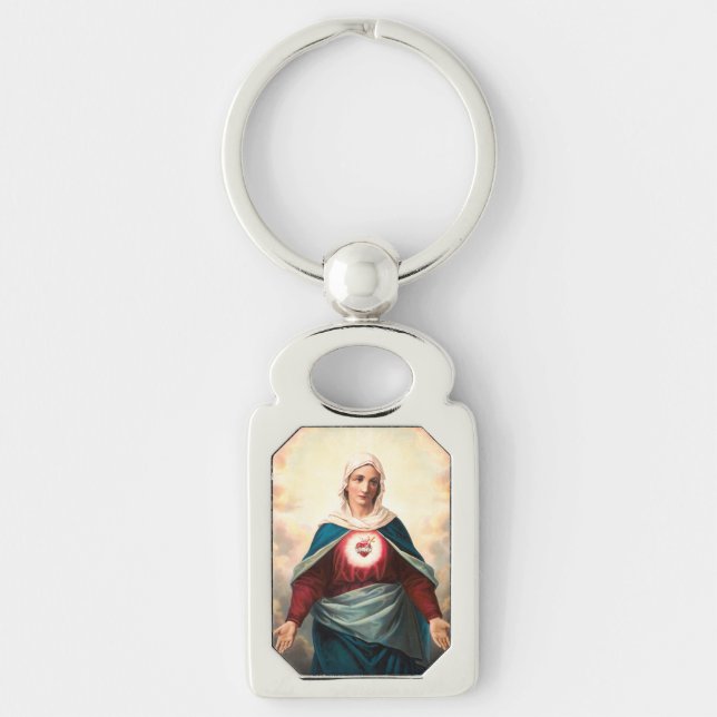 Immaculate Heart Of Mary Sacred Art Key Ring (Front)