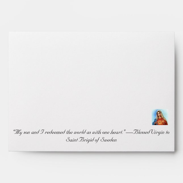 Immaculate Heart of Mary & Sacred Heart of Jesus Envelope (Front)