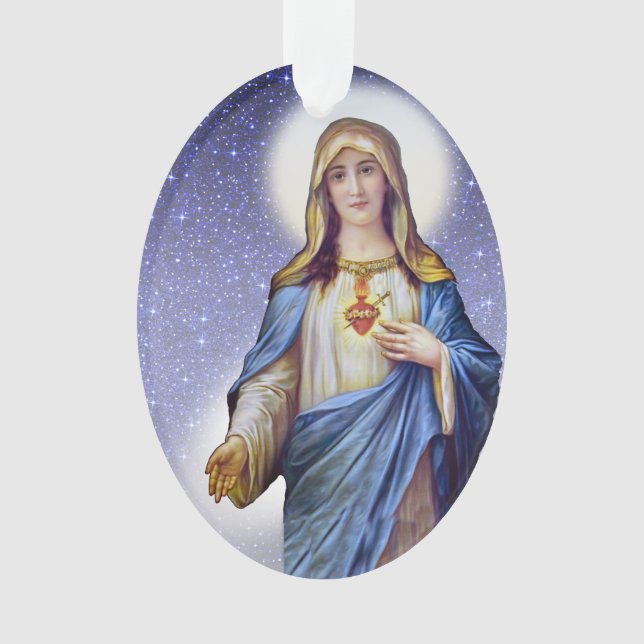 Immaculate Heart of Mary - See Back Ornament (Front)