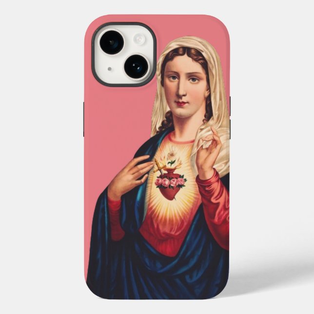 Immaculate Heart of Virgin Mary Case-Mate iPhone Case (Back)