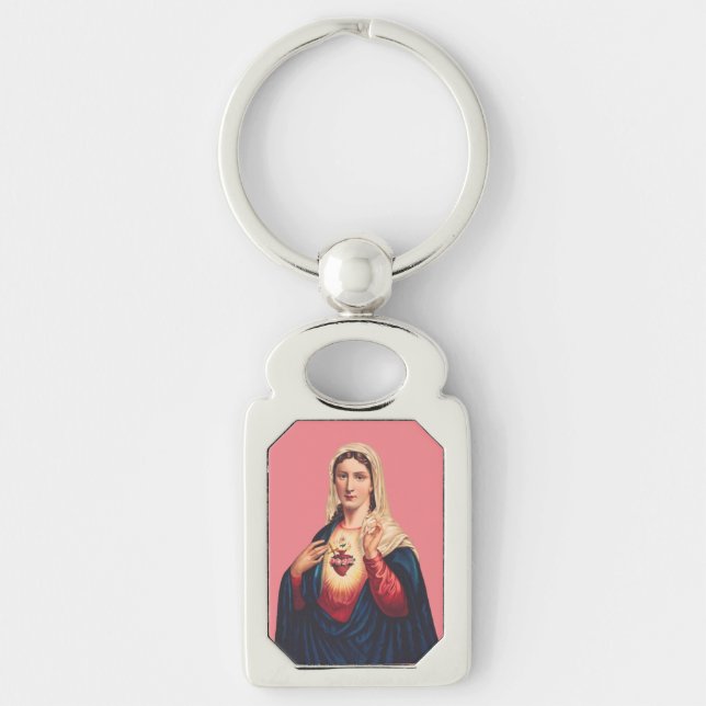 Immaculate Heart of Virgin Mary Key Ring (Front)