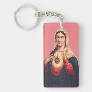 Immaculate Heart of Virgin Mary Key Ring