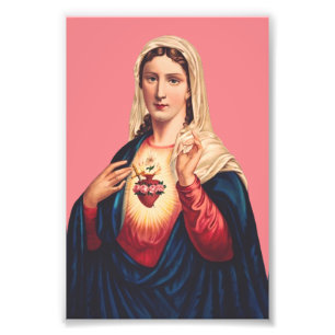 Immaculate Heart of Virgin Mary Photo Print