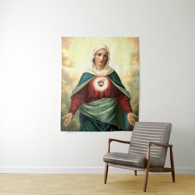 Immaculate Heart Virgin Mary Tapestry (In Situ)