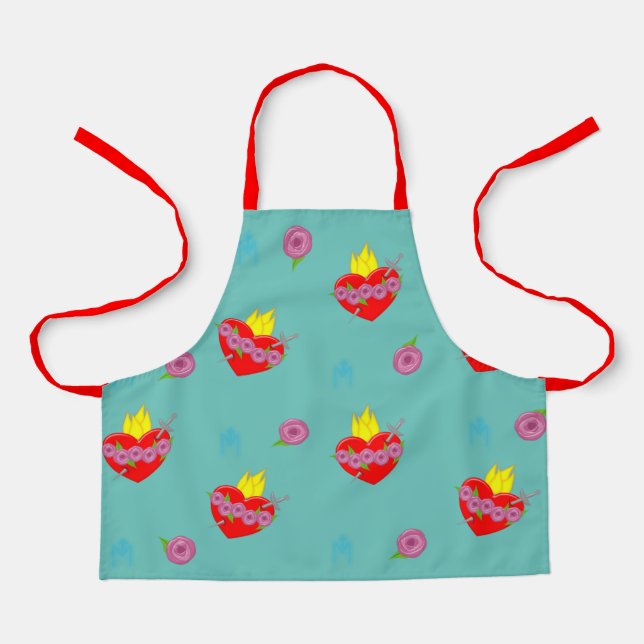 Immaculate Heart with Roses Apron (Front)