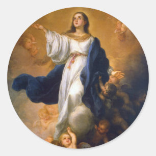 Immaculate Mary Classic Round Sticker