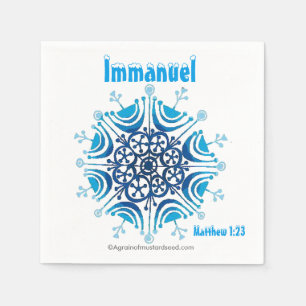 Immanuel God with us Christmas Napkin