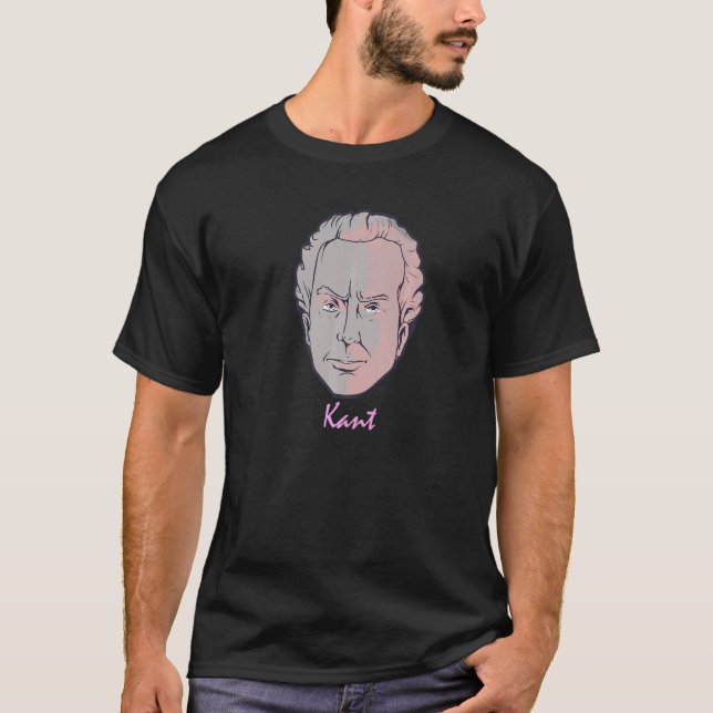 Immanuel Kant  German Philosopher Philosophy Enlig T-Shirt (Front)