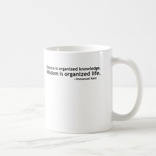 Immanuel Kant Quotation Coffee Mug (Right)