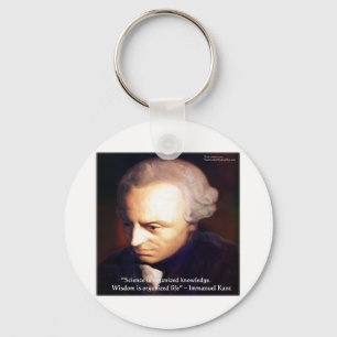Immanuel Kant Science Vs Knowledge Quote Gifts Key Ring