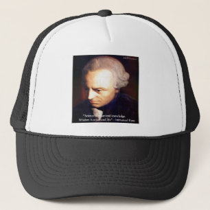 Immanuel Kant Science Vs Knowledge Quote Gifts Trucker Hat