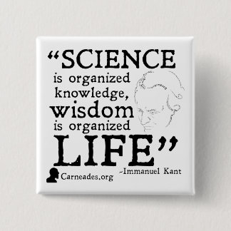 Immanuel Kant Square Button