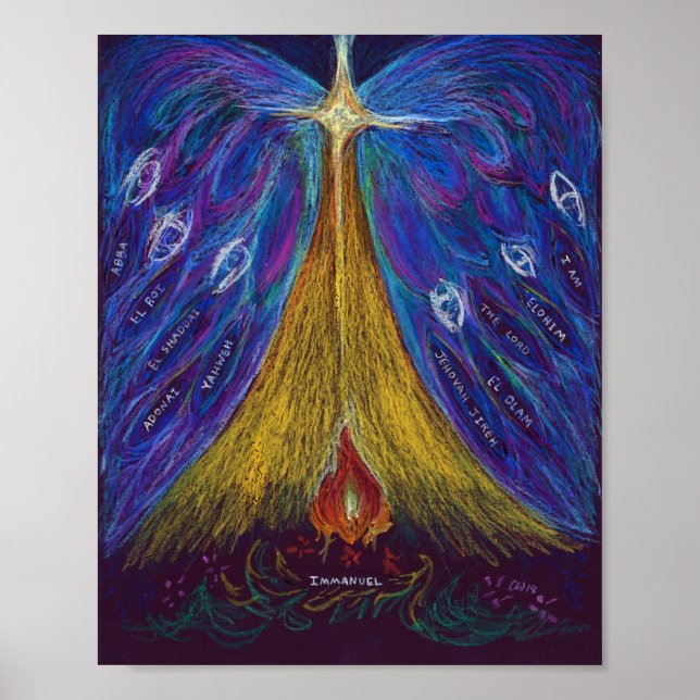 Immanuel Oil Pastel by Christina Wert, Poster (Front)