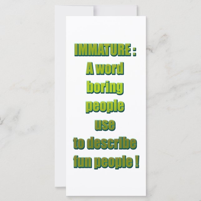 Immature funny text (Front)