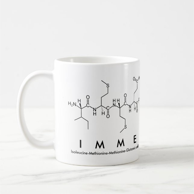 Imme peptide name mug (Left)