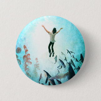 Immerse Ocean 6 Cm Round Badge