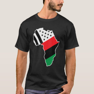 Immigrant Flag African American Pride Black Histor T-Shirt