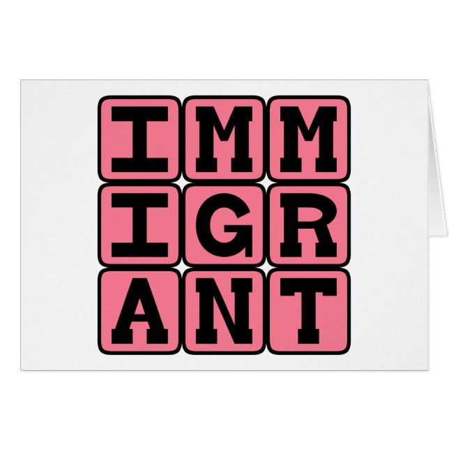 Immigrant, Foreign Visitor (Front Horizontal)