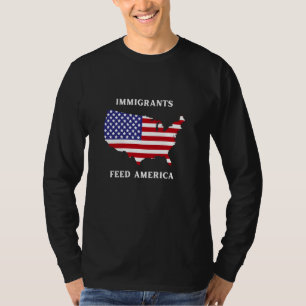 Immigrants Feed America Refugee Rights Liberal Ant T-Shirt