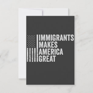 Immigrants Make America Great Flag Anti Trump  Save The Date