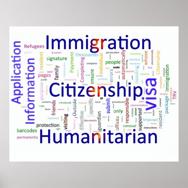 Immigration and Citizenship  Related Text Poster (Front)